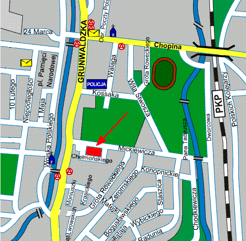 lokalizacja gabinetu - plan